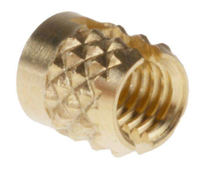 Brass Threaded Insert M3x4mm Depth=4.78mm 100pcs/Bag 278 534
