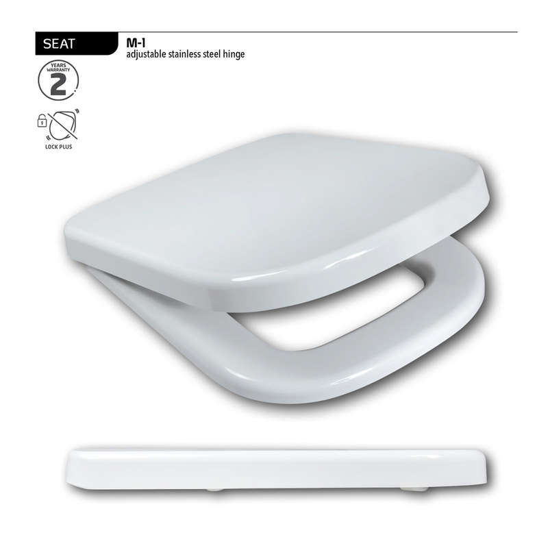 Wirquin Toilet Seat M 1 Thermodur Pl Hng Wht 2.2 Kg
