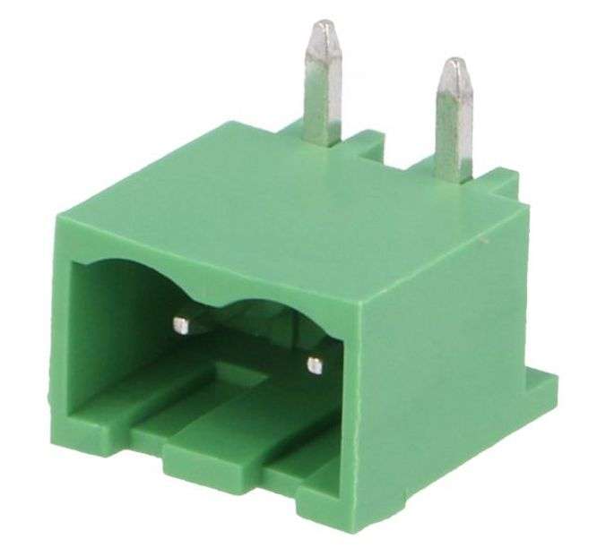 Header R/A Pcb Mnt 2 P Closed P=7.62 2 Edgrc 7.62 02 P 14 00 A(h)