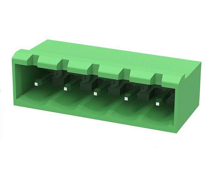 Terminal Block R/A Pcb Mnt 5 P Closed P=5.08 2 Edgrc 5.08 05 P 14 100 A(h)