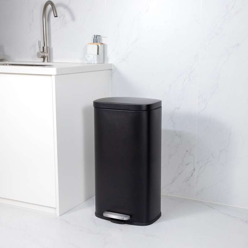 30 L Rectangle Steel Pedal Bin | Modena
