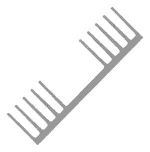 Heatsink Extrusion 33995 100 33995 6063 T6 100 *Dbk*