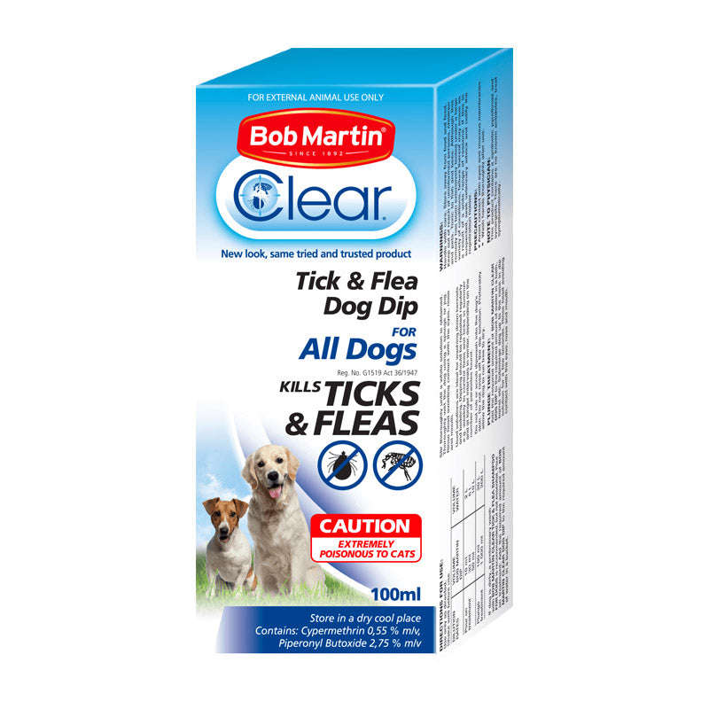 Bob Martin Pet Tick & Flea Dog Dip 100 Ml