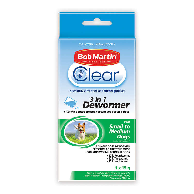 Bob Martin Pet 3 In1 Dewormer Small Dog 15 G
