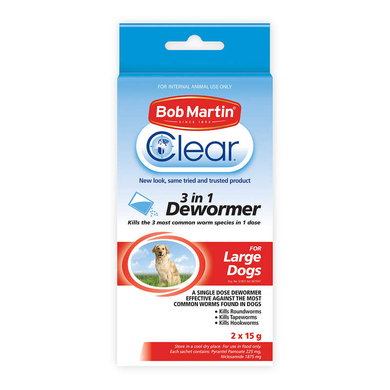 Bob Martin Pet 3 In1 Dewormer Large Dog 15 G