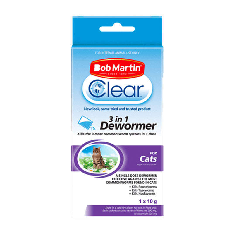 Bob Martin Pet 3 In1 Dewormer Cat 10 G