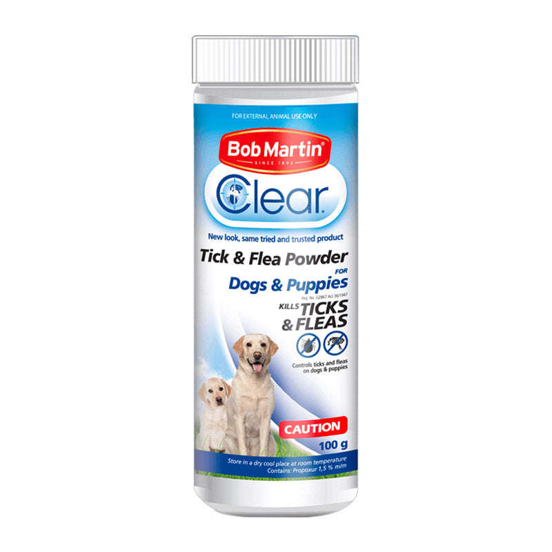 Bob Martin Pet Tick & Flea Dog Powder 100 G