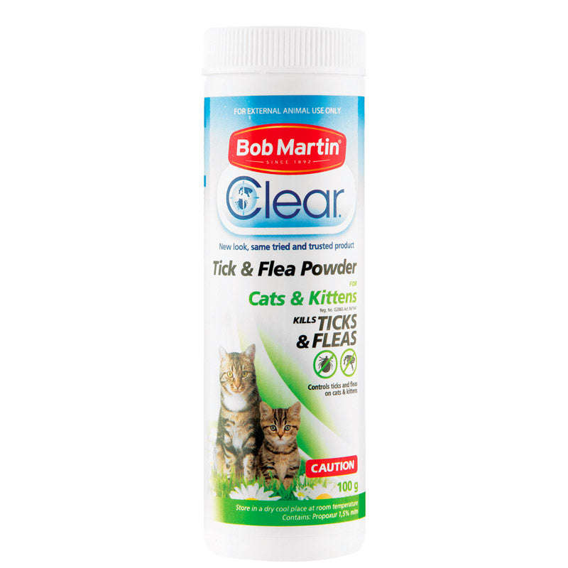 Bob Martin Pet Tick & Flea Cat Powder 100 G