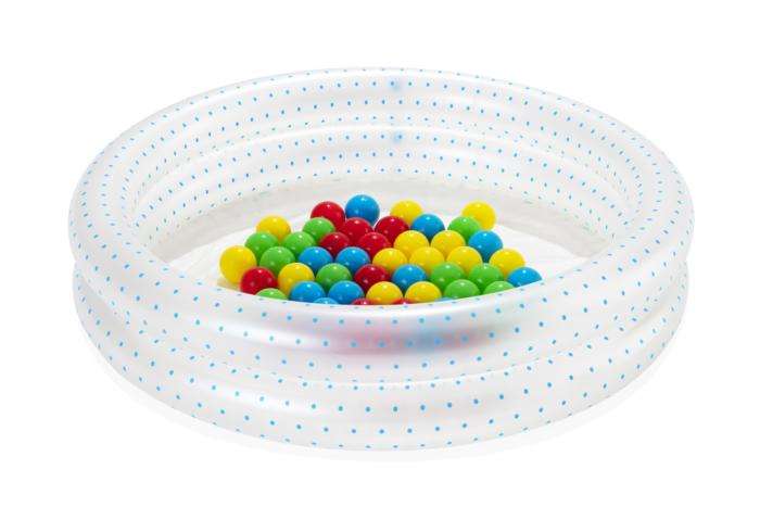 Bestway 91cm X H20cm 2 Ring Ball Pit Play Pool 73 L