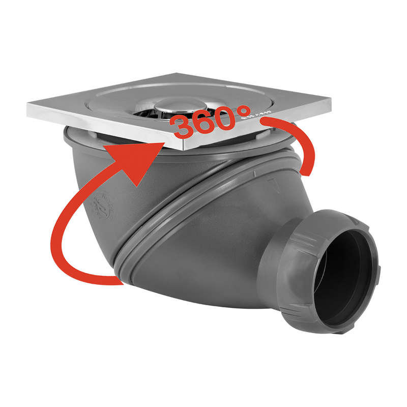Wirquin Shower Trap James Square 60 Mm (Blister)