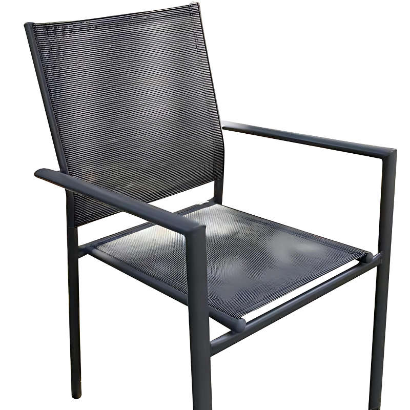 Textilene Patio Dinner ChairSteel Frame, Tube: 35 X 20 X 0.8mm, 25mm Oval Back LegFabric: 2x1 T...