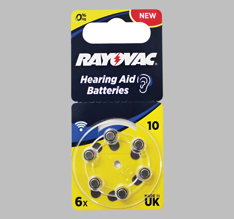 Rayovac Size 10 Hearing Aid Batteries (6 Pack)