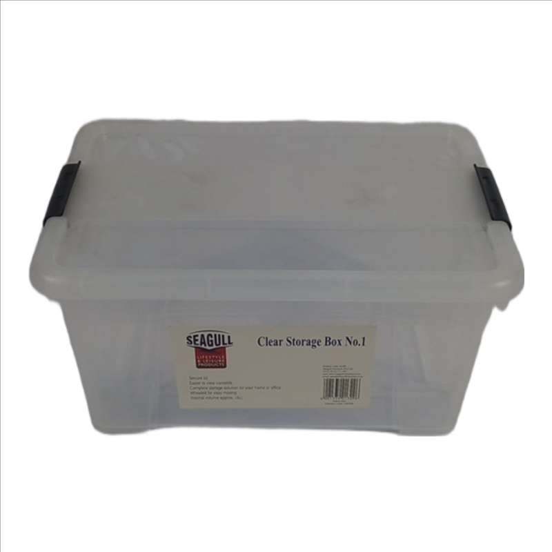 Seagull Clear Storage Box No.1 14 Lt