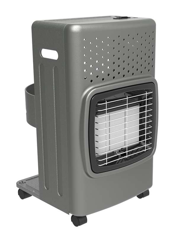 Alva 3-Panel Luxurious Infrared Radiant Indoor Gas Heater - Grey