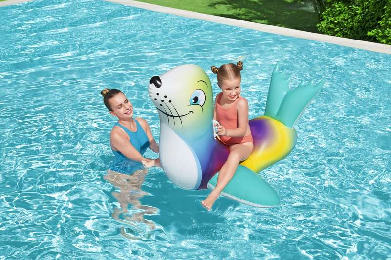Bestway 1.57m X 1.14m Flash 'N Splash Seal Ride On