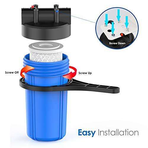 10-Inch Standard Water Filter Housing with 1/4-Inch Ports