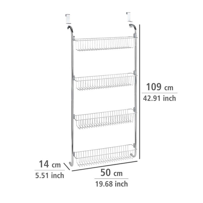 Wenko Door-Mounted Rack With 4 Compartments