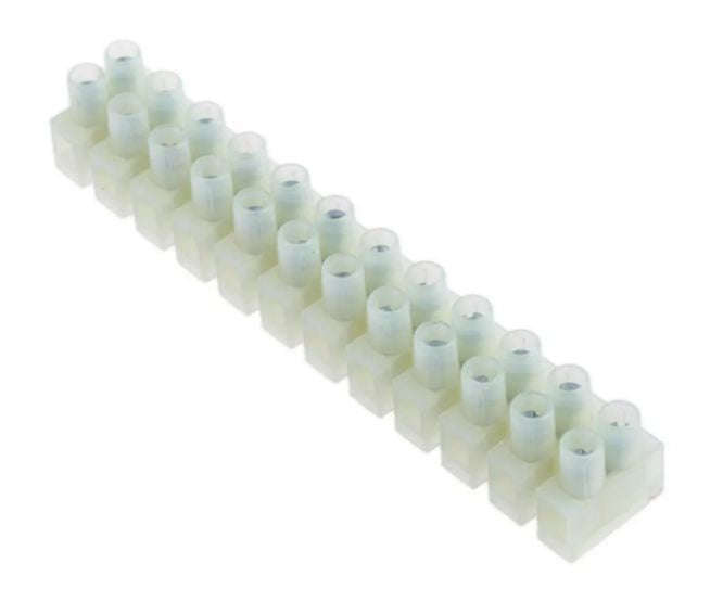 Strip Connector 12 W 3 A Feed Through White 230 Connector