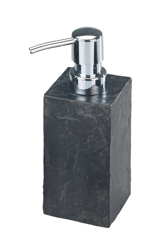 Soap Dispenser Slate Rock Range Polyresin Anthracite