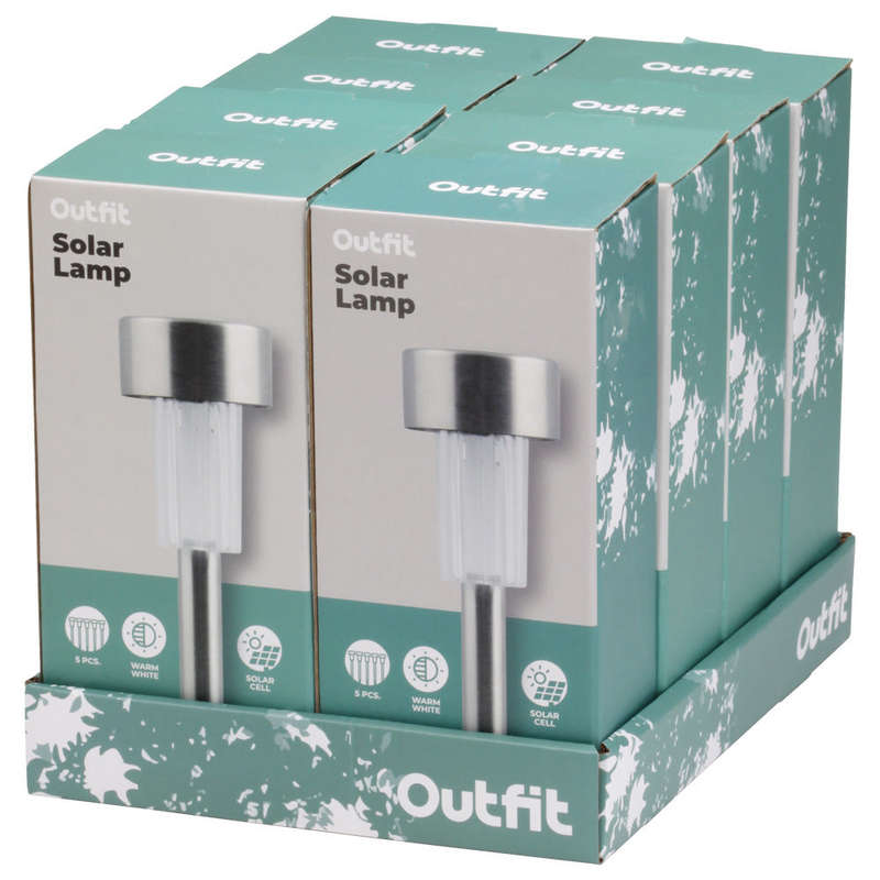 Outfit Solar Lamp ø4,5 H36 5 Pcs.