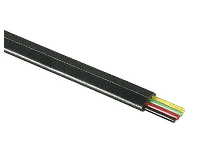 Flat Flex Telephone Cable 4 C Black Debulk Awg26 4 B