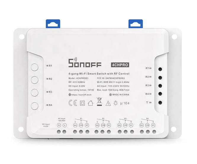 4 Ch Pro R3 Smart Wi Fi / Rf Wireless Switch 220 Vac 4 Chpror3