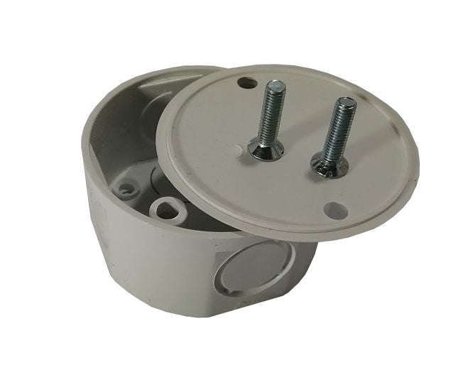 20mm Rnd Pvc Conduit Box 8 W Incl. Cover & Screws Tba
