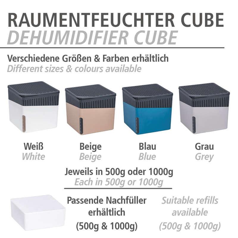 Wenko Dehumidifier Cube 500G Refill Orange