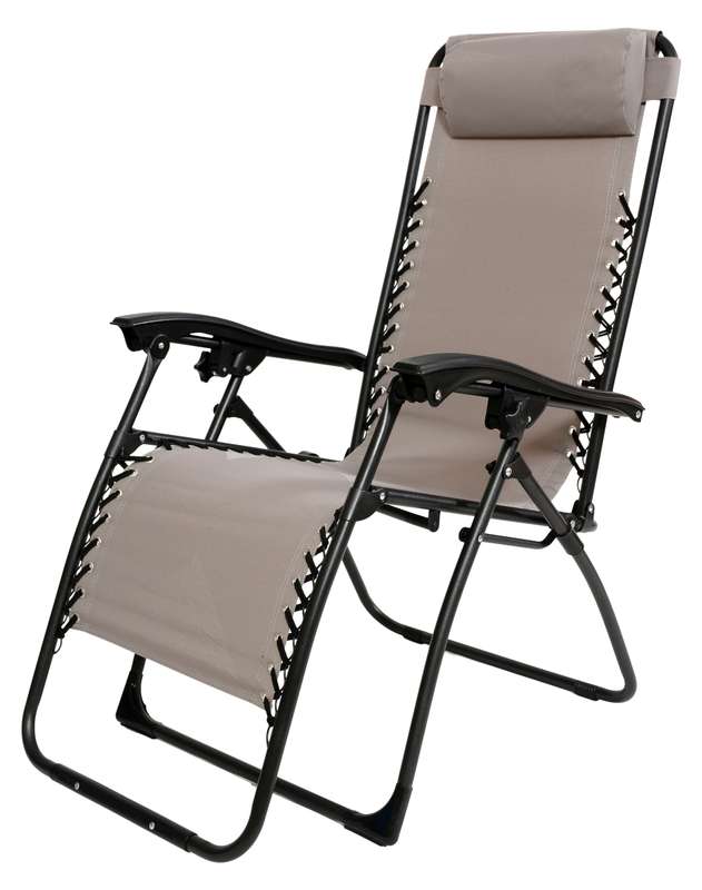 Garden Chair Relax W/Pillow Flint Grey