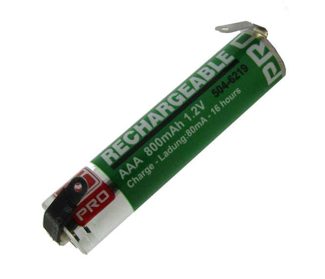R03/Aaa Battery 1.2 V 0.8 Ah Ni Mh Solder Tags 504 6219
