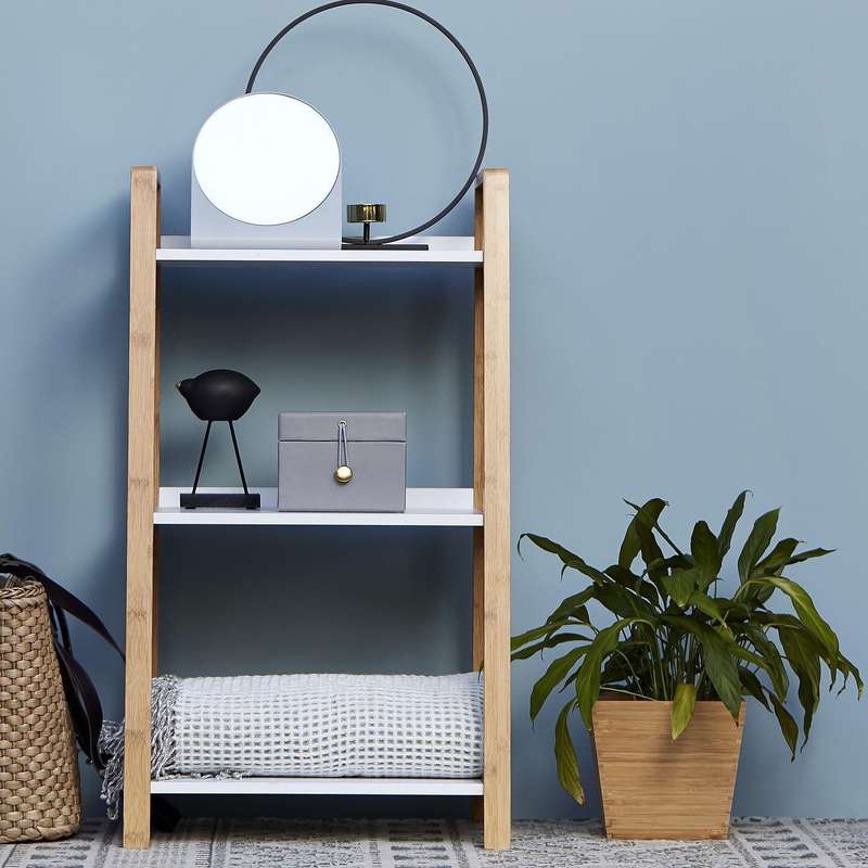 Wenko 3-Tier Shelving Unit  - Finja - Bamboo