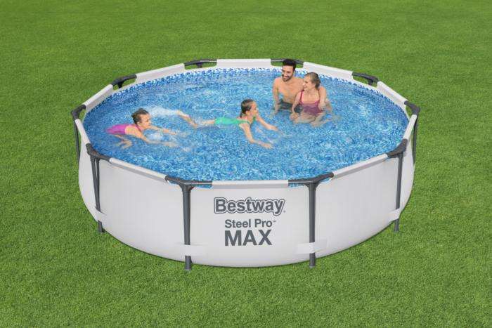 Bestway 3.05m X 76cm Steel Pro Max Frame Pool Grey 4,678 L (No Pump)