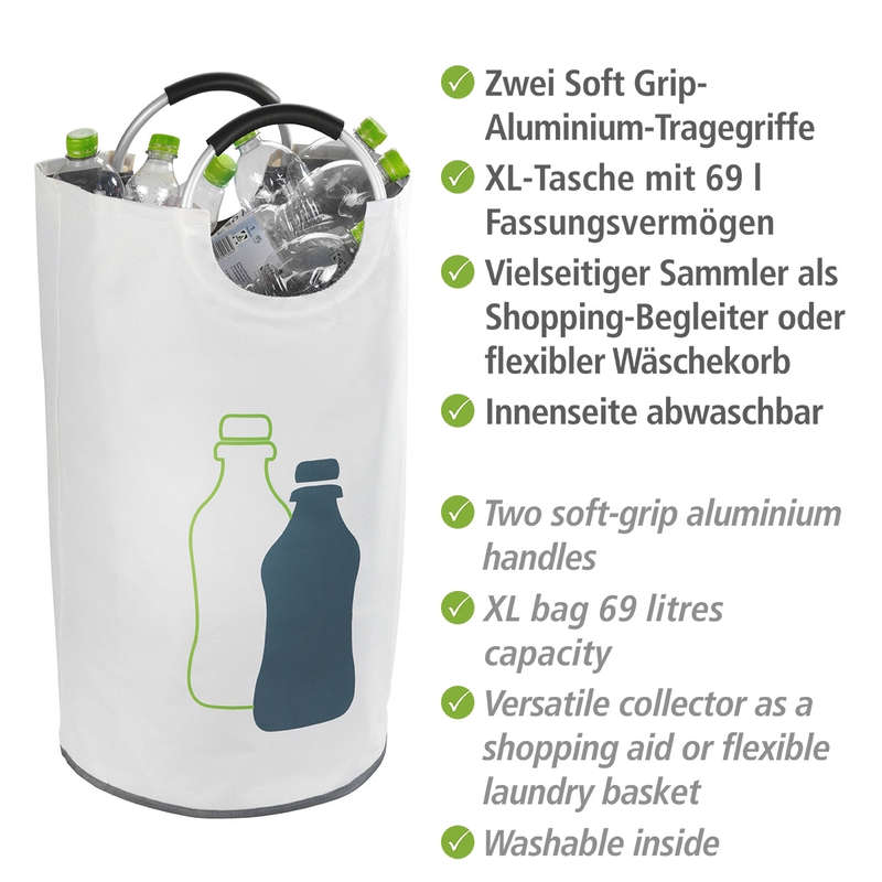 Laundry Basket / Recycling Bottle Collector 69 L