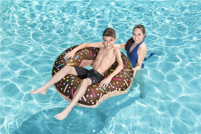 Bestway 1,07m Donut Ring Choc Or Strawberry Assorted
