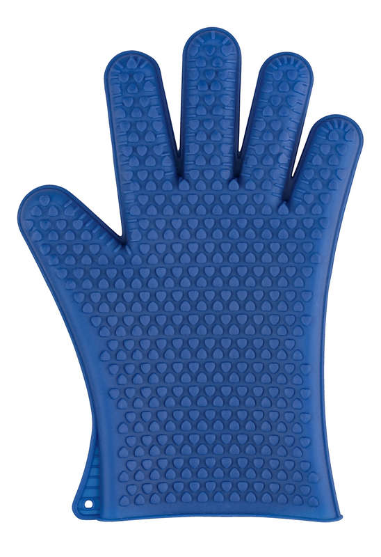 Oven Glove Silicone 1 Pc Blue