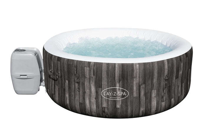 Bestway Lay Z Spa 1.80m X 66cm Bahamas Air Jet 4 Dark Wood