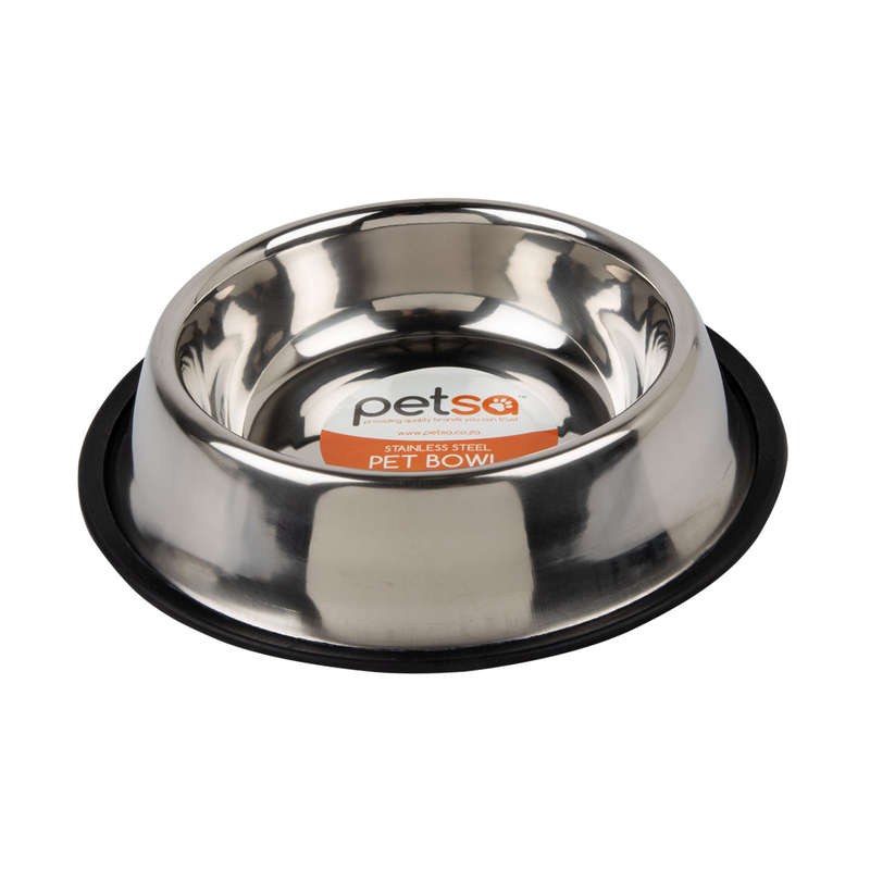 Dog Bowl S/Steel Non Tip Anti Skid 26 Cm / 765 Ml