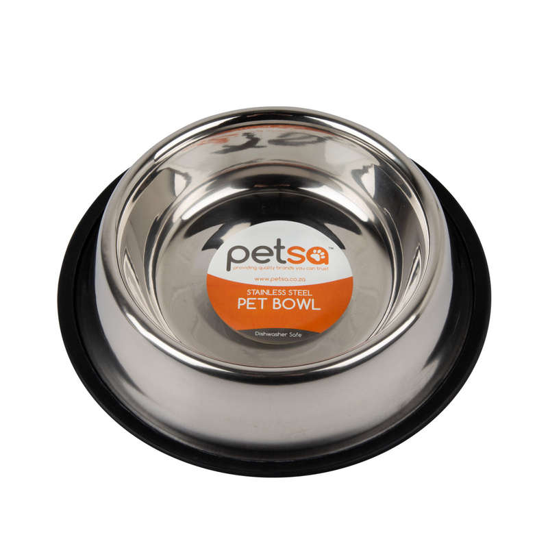 Dog Bowl S/Steel Non Tip Anti Skid 26 Cm / 765 Ml