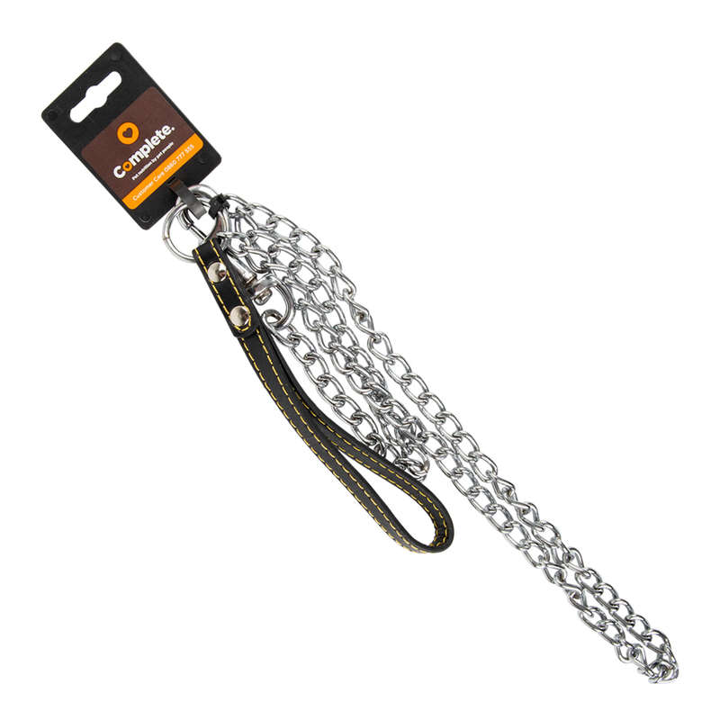 Complete Lead Chain Leather Handle 3 Mm X 1200 Mm