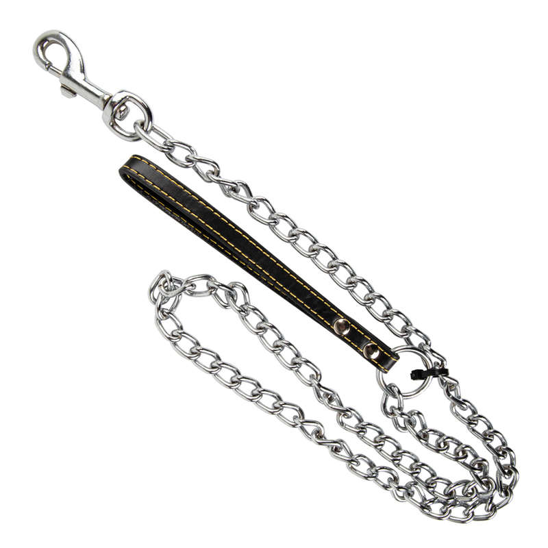 Complete Lead Chain Leather Handle 4 Mm X 1200 Mm
