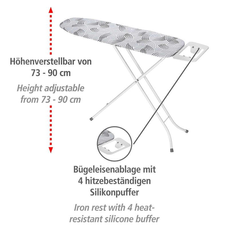 Wenko Ironing Board - Base Range - White - 110X30Cm
