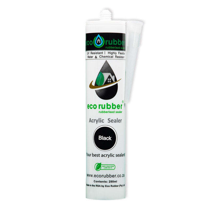 Eco Rubber Acrylic Sealant Black