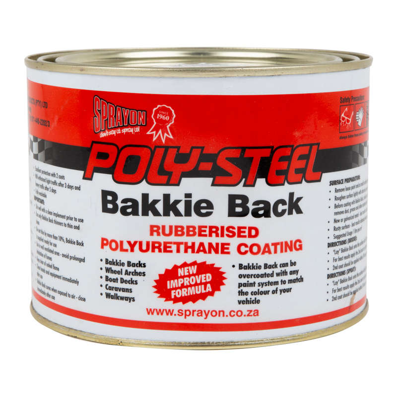 Sprayon Poly Steel Bakkie Back Brush On Black 1 L