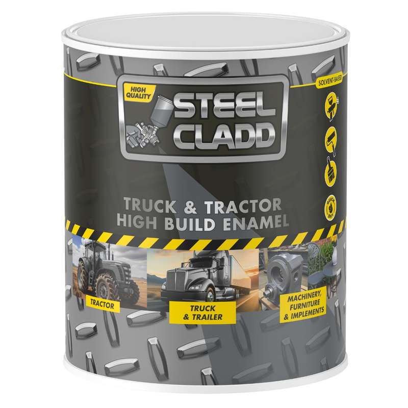 Steel Cladd Truck And Tractor Enamel Black 1 L