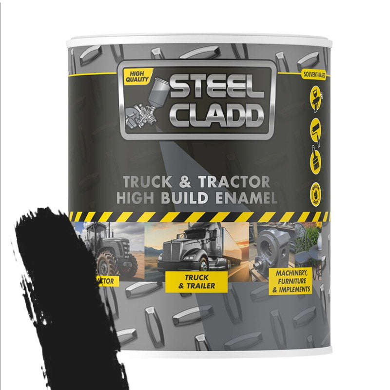 Steel Cladd Truck And Tractor Enamel Black 1 L