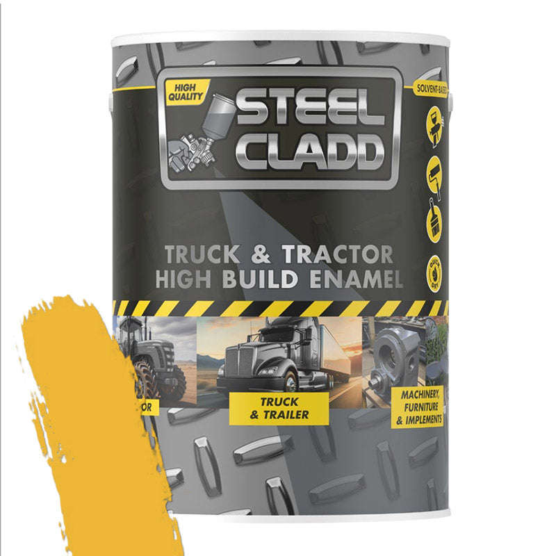 Steel Cladd Truck And Tractor Enamel Cat Yellow 5 L