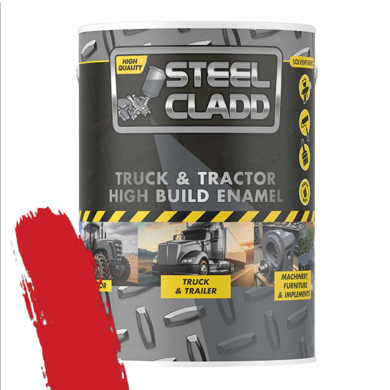 Steel Cladd Truck And Tractor Enamel Mf Red 5 L