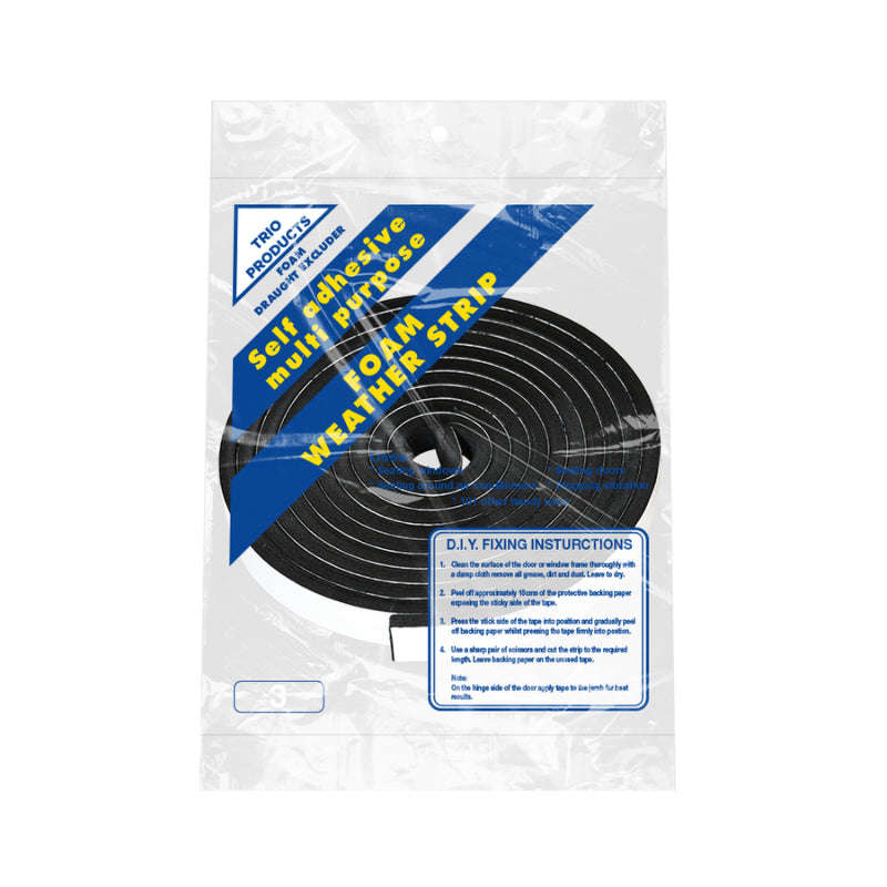 Foam Weather Strip 10 Mmx25 Mmx5 M