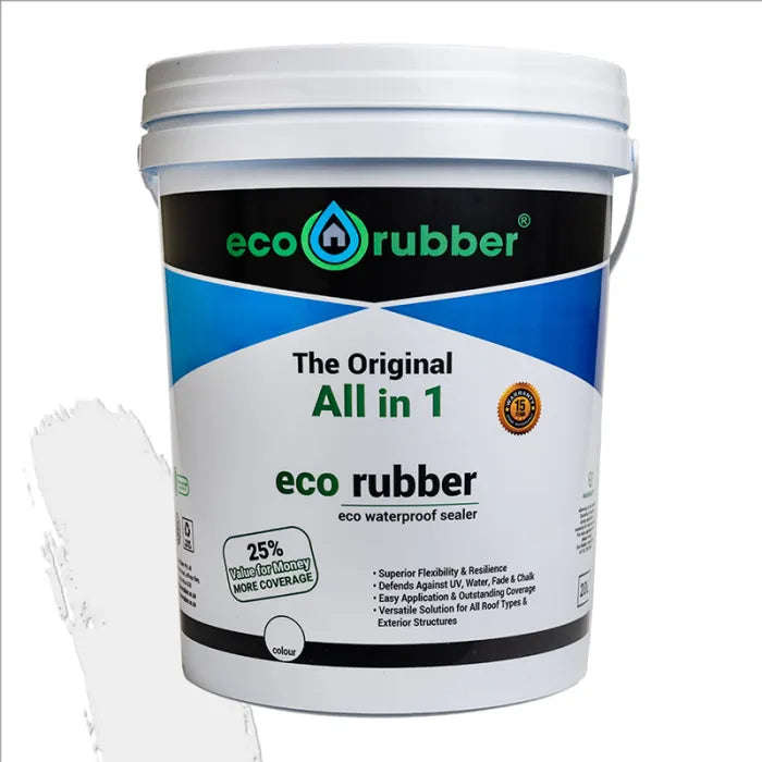 Eco Rubber Contractors Bucket 20 Sqm White - Bargain Bin