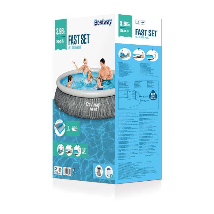 Bestway 3.96m X 84cm Fast Set Pool Set 7,340 L